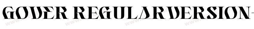 GOVER RegularVersion字体转换
